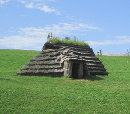 北小金貝塚の竪穴式住居(復元)
