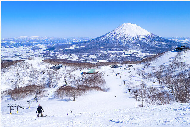 羊蹄山とニセコスキー場